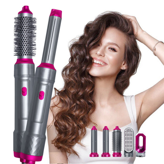 Sèche-cheveux multifonctionnel 5 en 1 - Kit brosse lisseur à ions négatifs